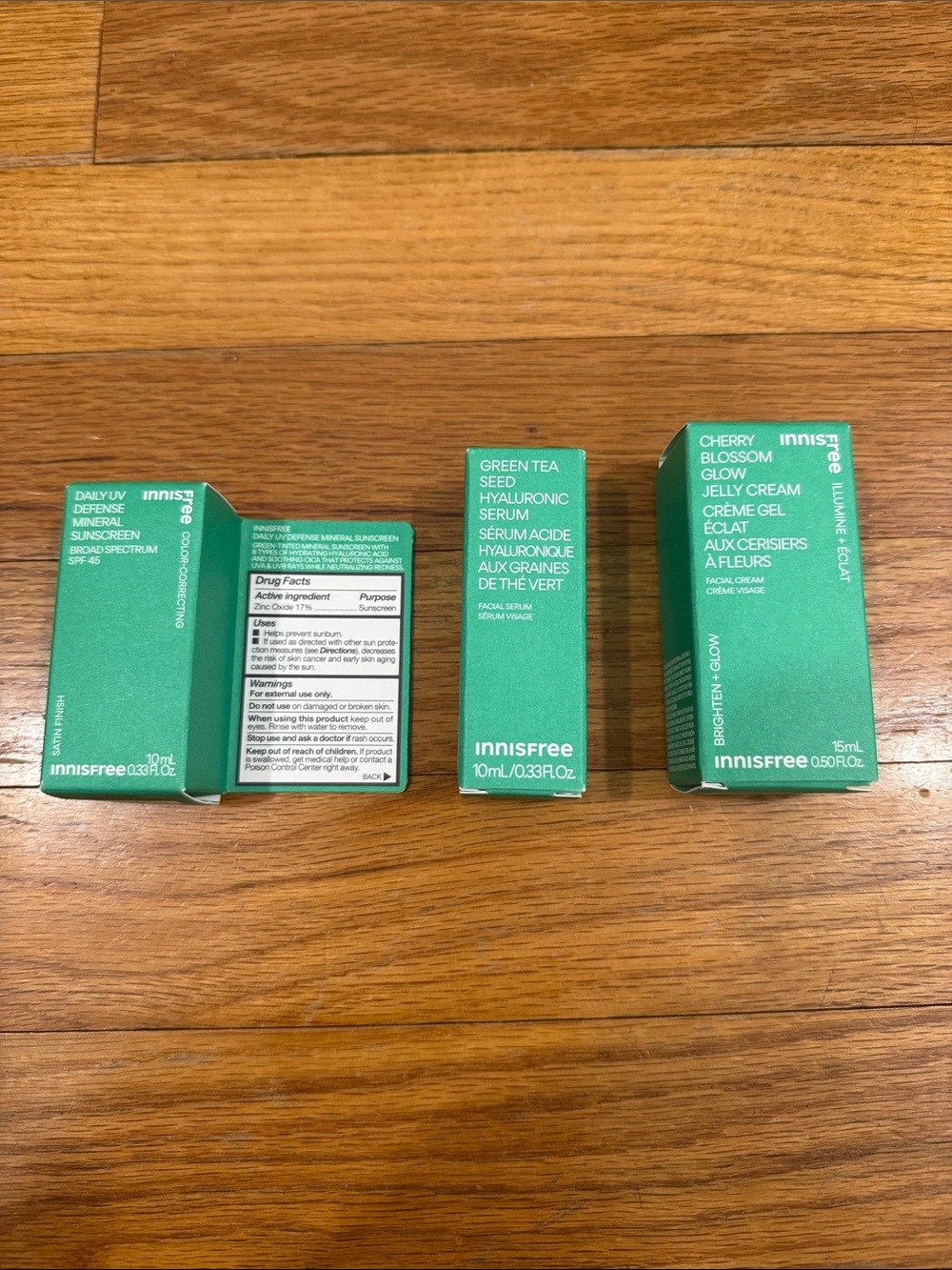 Innisfree Green Tea Skincare Boxes - Green